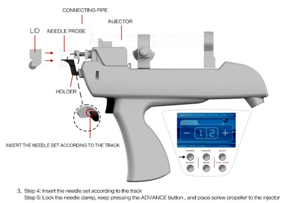 vanadium titanium mesogun crystal injector mesogun for sale