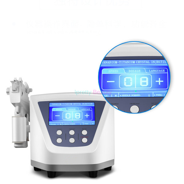 Hot Selling 2018 Vanadium-Titanium Metal Water Mesotherapy Gun Meso Gun With No Needles 25 Nano Pins For Skin Care