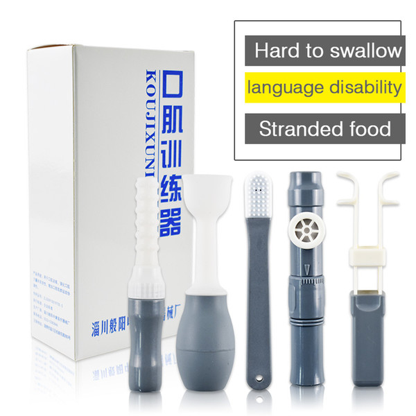 Medical Tongue Muscle Trainer Recovery Oral Mouth Muscle Rehabilitation Language Barrier Swallowing Disorder Aphasia Training