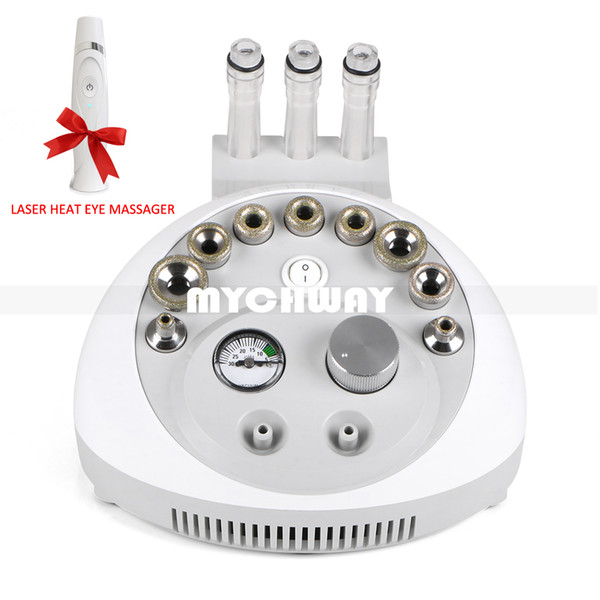 Hot Sale Dermabrasion Microdermabrasion Remove Blackhead Skin Rejuvenation Beauty Machine With Electric Laser Heat Eye Massager