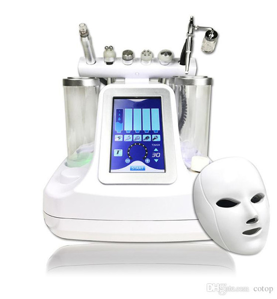 5,6,7 in 1 bio rf cold hammer hydro microdermabrasion water hydra dermabrasion spa facial skin pore cleaning machine