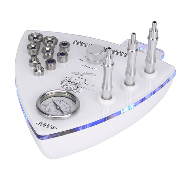 Diamond Skin Peeling Microdermabrasion Facial Machine For Face Lifting Wrinkle Removal With 3pcs Diamond Wands And 9pcs Dermabrasion Tips