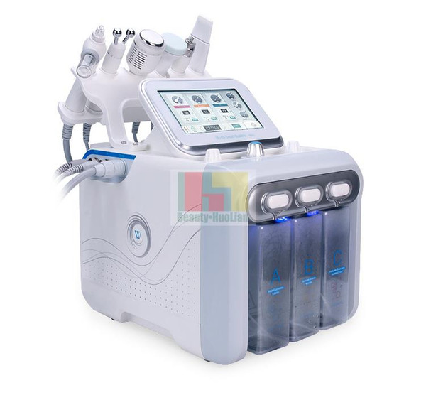 2019 Newest 6 in 1 Hydra Dermabrasion RF Bio lift Spa Facial Machine RF Facial Machine water and peel Cold Oxygen spray