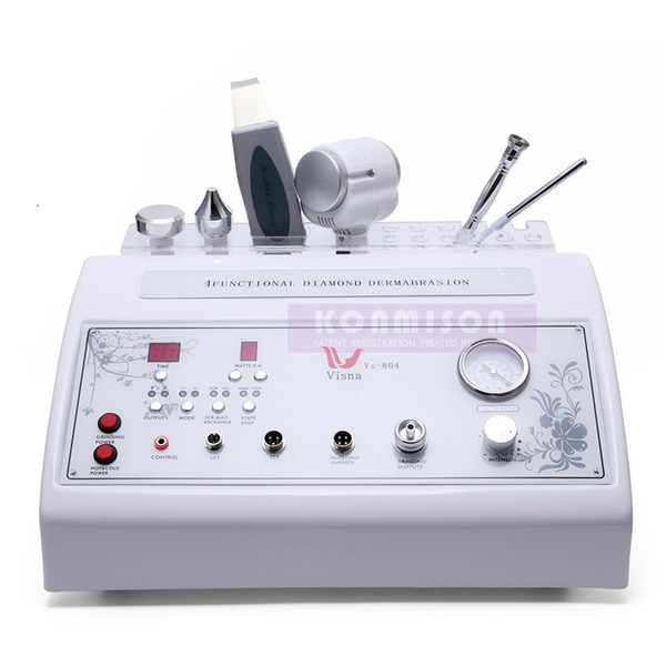 4 In 1 Skin Rejuvenation Diamond Microdermabrasion Machine For Sale With Ultrasound Hot&Cold Hammer&Skin Scrubber Dermabrasion