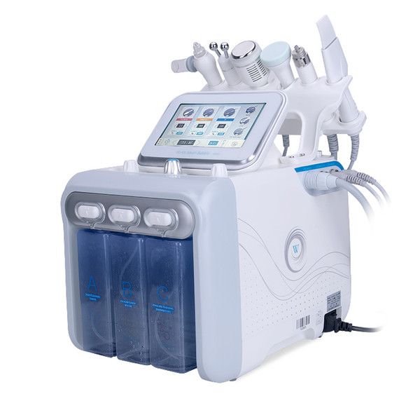 2019 Newest!!! 6 in 1 ultrasonic face lift bipolar rf wrinkle removal cryo lift oxygen jet peel facial hydrodermabrasion machine in Anon