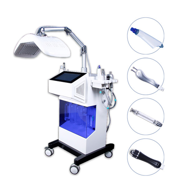 8 in 1 Popular Hydro facial machine oxygen water Hydra facial oxygen spray gun hydro dermabrasion led light therapy machine