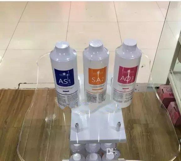 AS1+SA2+AO3 Aqua Peeling Solution 400ml Per Bottle Hydra Dermabrasion Face Clean Facial Cleansing Blackhead Export Liquid CE