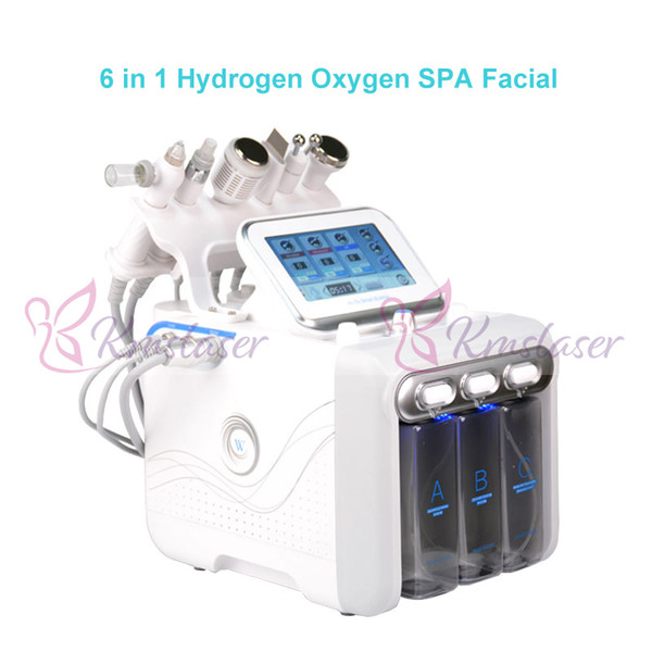 6 in1 aqual peeling hydra facial skin rejuvnation face skin tightening anti aging professional facial machine