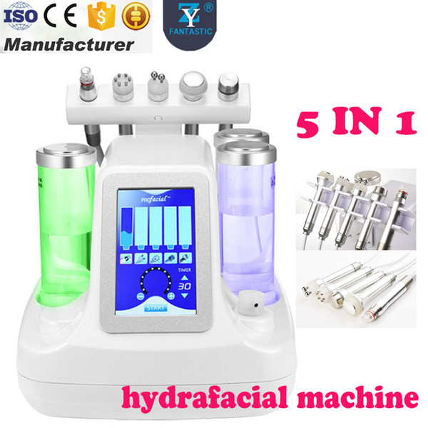 5 In 1 Good Suction Hydrafacial Machine Hydra Dermabrasion Peel Spa Facial Machine Water Microdermabrasion Skin Care Cleaner Machines