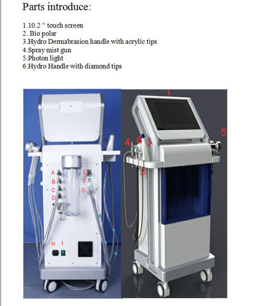 Hydrafacial machine oxygen therapy hydro water microdermabrasion