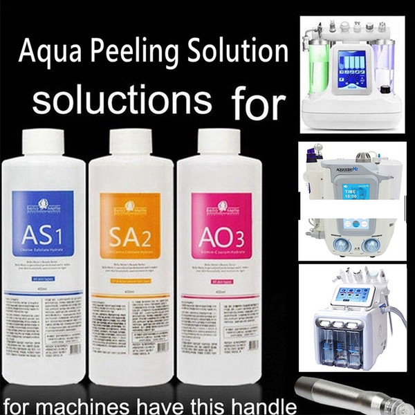 Aqua Peeling Solution AS1 SA2 AO3 Bottles/400ml Per Bottle Aqua Facial Serum Hydra Facial Serum For Normal Skin