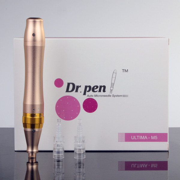 2016 Newest Dr.pen Derma Pen Professional CE Approved Microneedle Therapy Dermapen With 2pcs 12 Pins Needle Cartridges Free Shipping