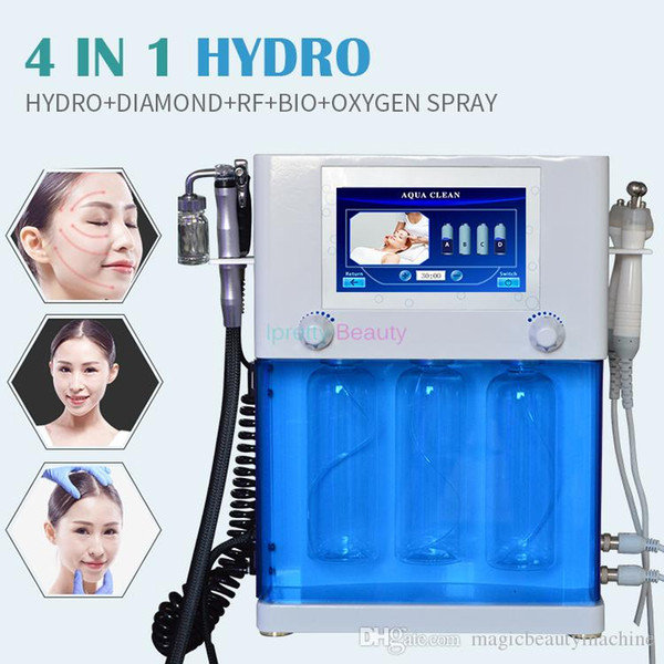 Professional 4 in 1 Hydra Dermabrasion RF Bio-lifting Aqua Facial cleaningl Machine water Peeling Dermabrasion Spa Facial Machine