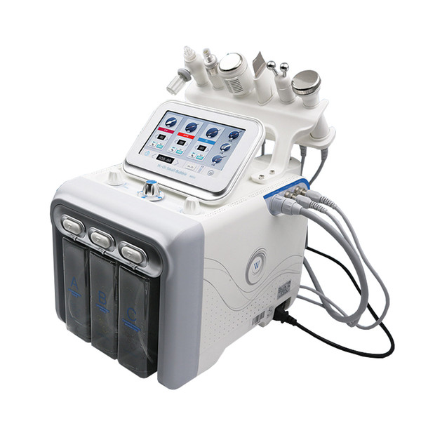 2018 H2 O2 6 in 1 deep clear hydradermabrasion aqua facial oxygen jet peeling machine
