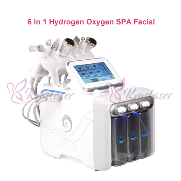 .6 in1 aqual peeling hydra facial skin rejuvnation face skin tightening anti aging professional facial machine