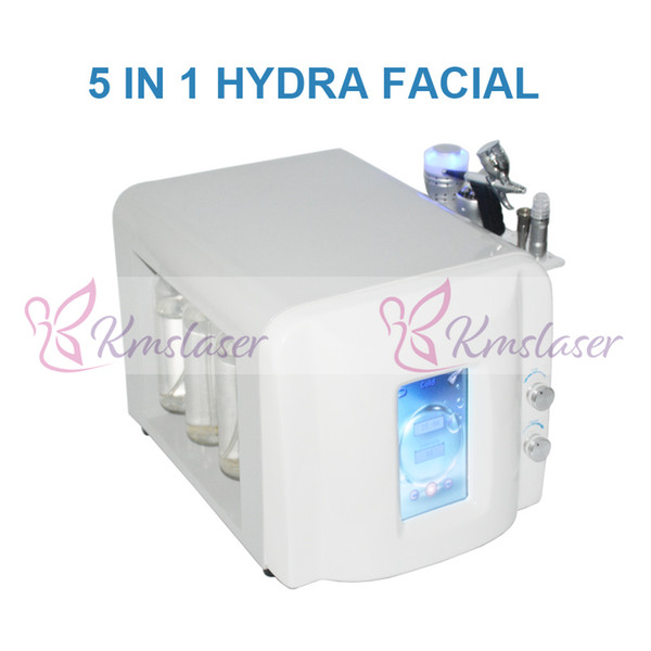 5in1 touch screen hydra faical water dermabrasion microdermabrasion skin clean machine oxygen spray BIO lift skin care spa salon equipment