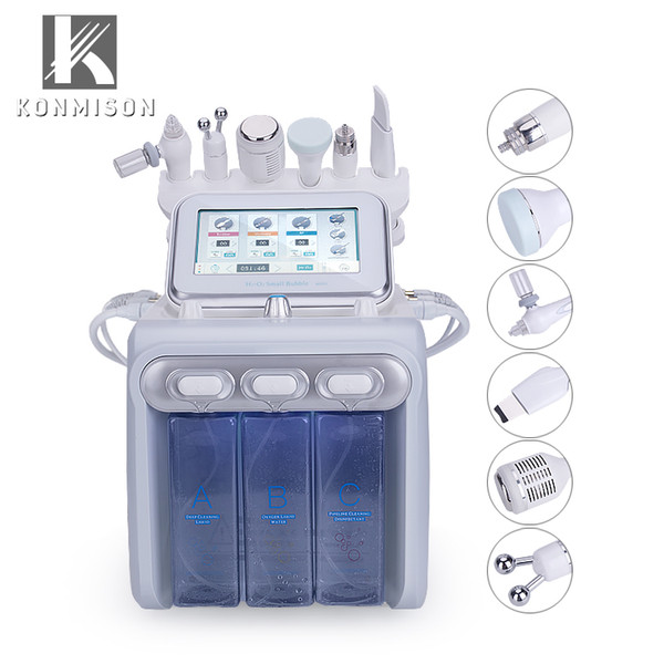 New Hydro Facial Dermabrasion Machine 6 In 1 With RF Ultrasound Cooling Oxygen Skin Scrubber Hydra Facial Machine Multifunctional