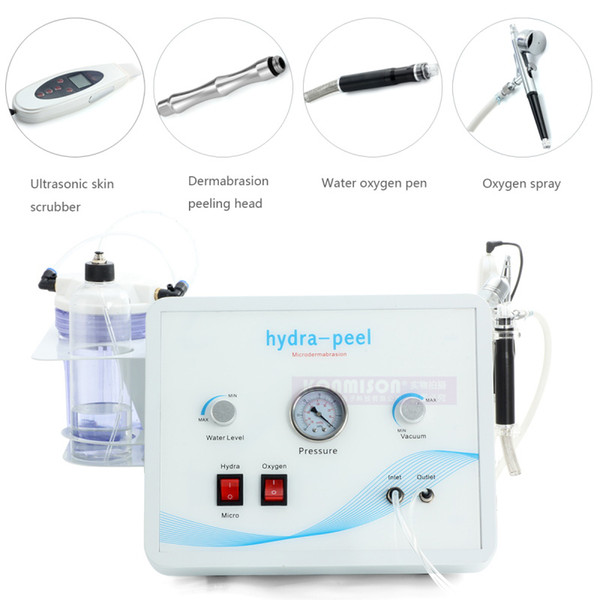 4 In 1 Hydra Peeling Machine Oxygen Jet Skin Scrubber Hydro Dermabrasion Facial Machine Multifunction For Skin Rejuvenation Wrinkle Removal