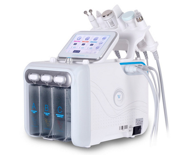 2018 newly top sale 6in1 H2-O2 oxygen jet peel aqua peel hydrogen water machine for deep cleaning and skin rejuvenation