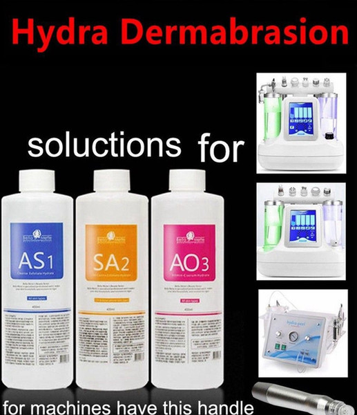 HOT SALE !!!AS1 SA2 AO3 Aqua Peeling Solution/400ml Per Bottle Aqua Facial Serum Hydra Dermabrasion Facial Cleansing For Normal Skin