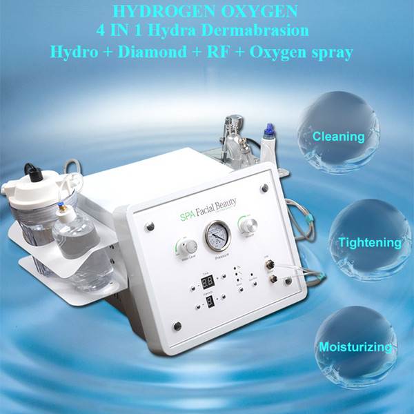 4 in 1 hydra facial dermabrasion peeling machine Microcurrent Face Lift Equipment water dermabrasion facial machine