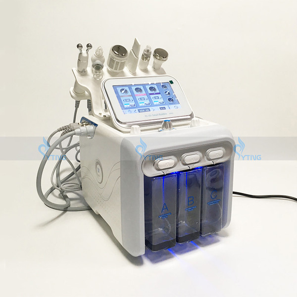 6 in 1 Hydro Microdermabrasion Beauty Machine Vacuum Peeling Diamond Dermabrasion Hydra Facial Skin Rejuvenation Cleaning Blackhead Removal