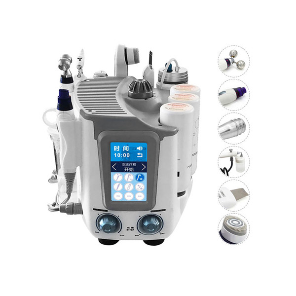 7 in 1 Hydra Dermabrasion RF Bio lift Spa Facial Machine RF Facial Machine water and peel Cold Oxygen spray