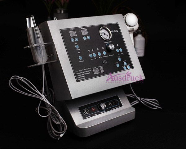 New selling 4in1 Ultrasonic DIAMOND MICRODERMABRASION DERMABRASION SKIN PEELING Hot/Cold Hammer Ultrasound Beauty massager skin care device