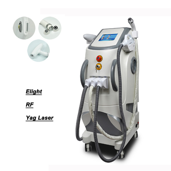 Multifunctional 3 in 1 Elight Hair Removal ND Yag Laser Tattoo Removal RF Skin Lift beauty machine