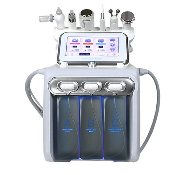 Multifunctional 6 in 1 H2 O2 Hydra Facial Dermabrasion Hydro Microdermabrasion Peeling Vacuum Skin Cleaning Water Aqua Oxygen Spray Device B