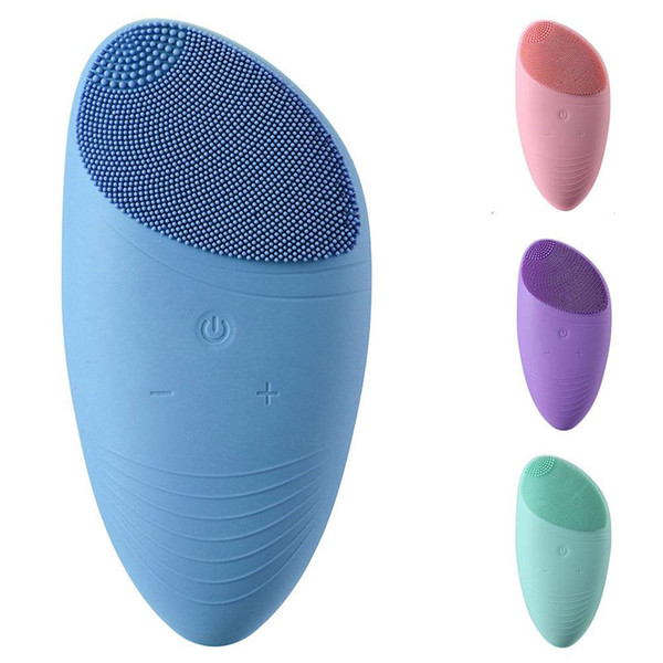 Electric Ultrasonic Facial Cleaning Instrument Cleansing Brush Deep Pore Cleaner Silica gel Waterproof Skin Care Spa Massager