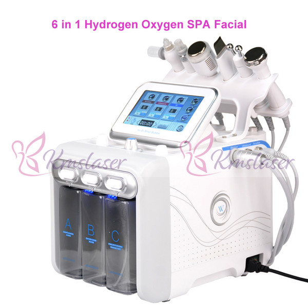 New 6 in 1 Facial Machine Hydra Microdermabrasion Dermabrasion Bio-lifting Spa Facial Machine RF skin rejuvenation