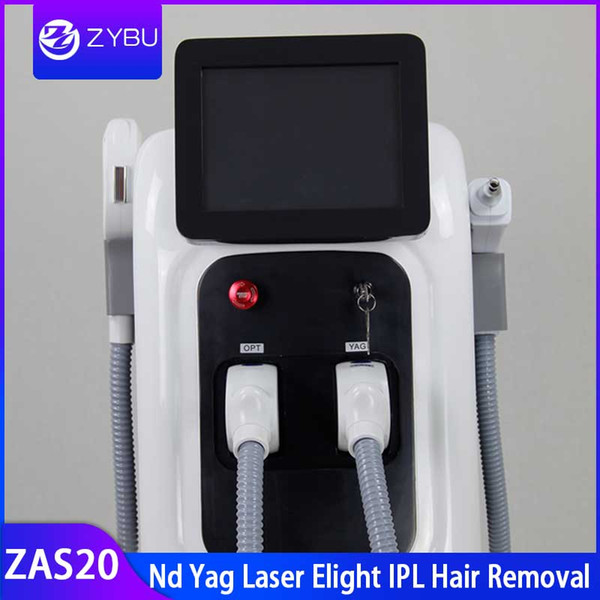 2019 New IPL OPT SHR Laser Tattoo Removal Nd Yag Laser Beauty Machine Elight Skin Care Pigment Vascular Removal Salon Spa Equipment