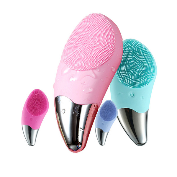 Multi-Functional Beauty Equipment Waterproof Electric Silicone Cleansing Brush face skin Cleaner Cleansing Brush Facial Massager Tool