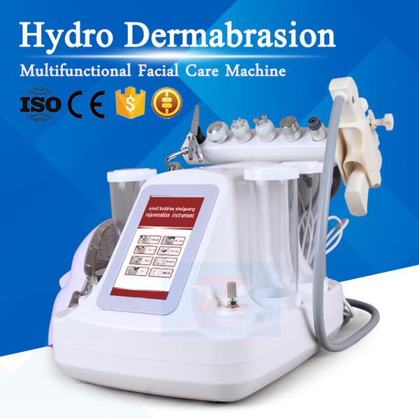 Strong Suction 8 In 1 Hydro Facial Machine Hydra Dermabrasion Face Care Cleaning Skin Rejuvenation Water Peeling Ultrasonic Skin Machine