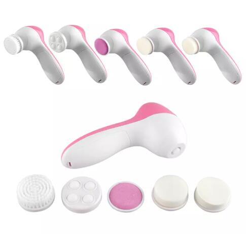 Electric Facial Cleaner Deep Clean 5 In 1 Electric Facial Cleaner Face Skin Care brush Facial Cleaner Brush Face Care Tools