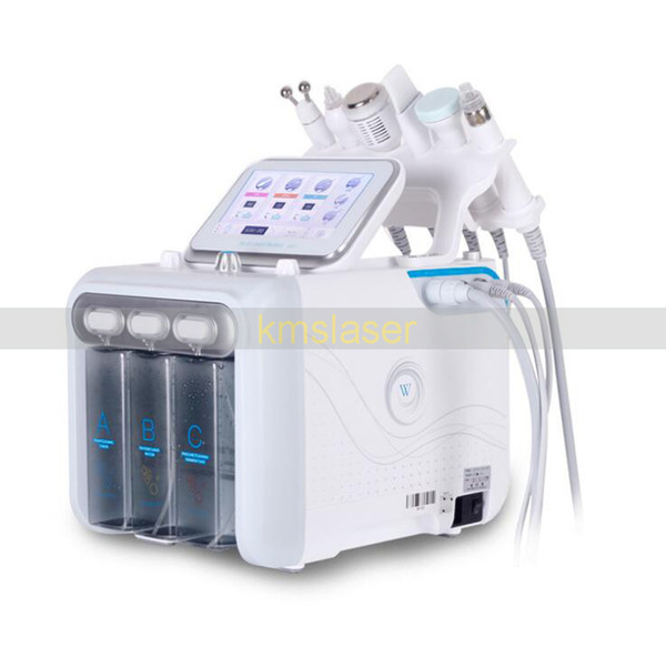 6in1 H2O2 Hydra Dermabrasion RF Bio lift Spa Facial Machine Hydro Microdermabrasion Facial Machine water aqua peel Cold Hammer Oxygen spray