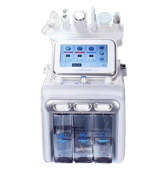 Multifunctional 6 in 1 H2 O2 Hydra Facial Dermabrasion Hydro Microdermabrasion Peeling Vacuum Skin Cleaning Water Aqua Oxygen Spray Device B