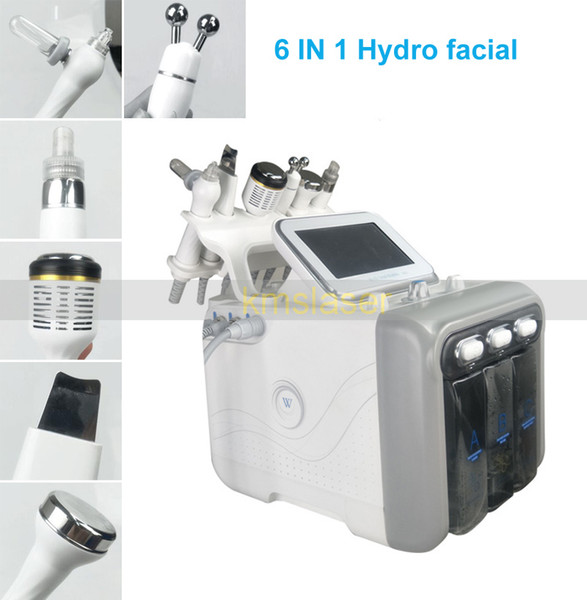 Hydra Dermabrasion Machine 6 In 1 With Ultrasonic RF BIO Cooling Oxygen Microdermabrasion Water Dermabrasion Hydro Facial Machine