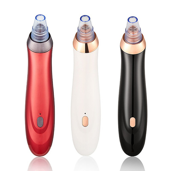 5 Replaceable Vacuum Heads Blackhead Remover Pore Cleaner Rechargeable Suction Remover Beauty Machine Cleansing Facial Clove