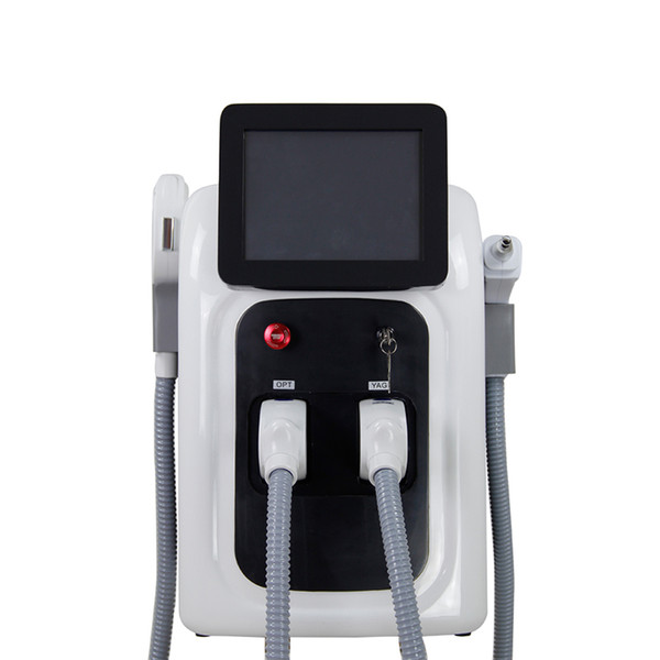 SHR E-light Q- switch Nd:YAG laser Multifunction Beauty Machine Hair Mark Wrinkles Removal Device no pain phototherapy