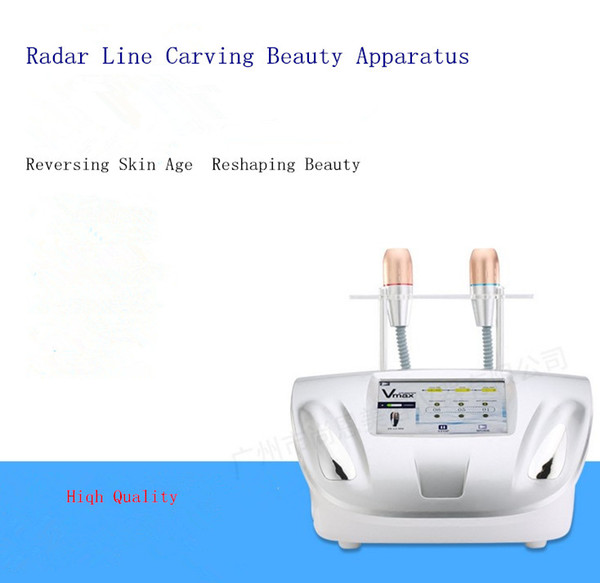 Newest Ultrasound Wrinkle Removal Radar Line Carve facial massage device Portable tighten facial machine V-max Face Lift Mach DHL Free Ship