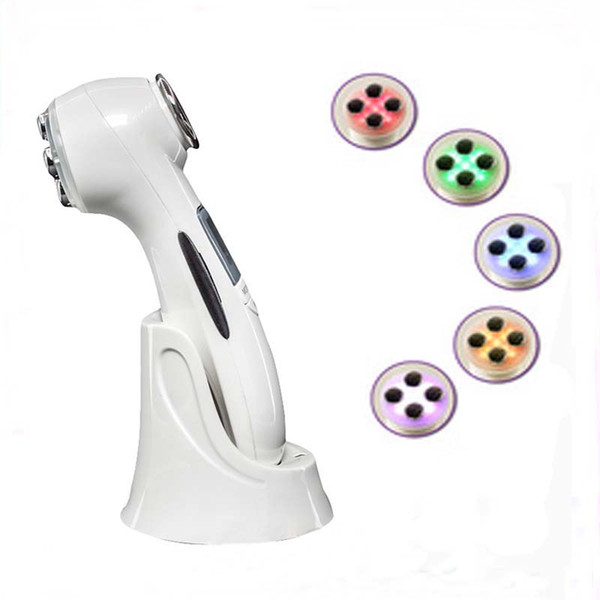 5 in 1 LED RF Photon Therapy Facial Skin Lifting Rejuvenation Vibration Device Machine EMS Ion Microcurrent Mesotherapy Massager