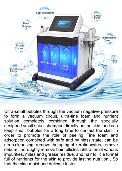 HOT 5in1 water oxygen jet peeling skin care acne treatment facial rejuvenation machines