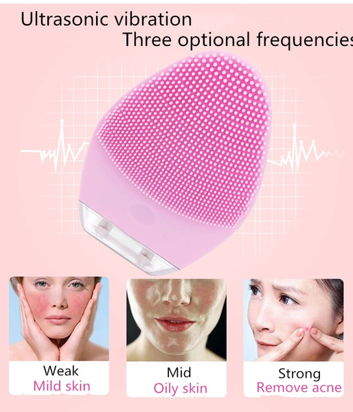 SEEKLOVE Latest Facial Electric Cleaning Brush 100% Waterprof SKIN Massager Women Protable Facail Whitning Vibration Cleanser Face Care Tool