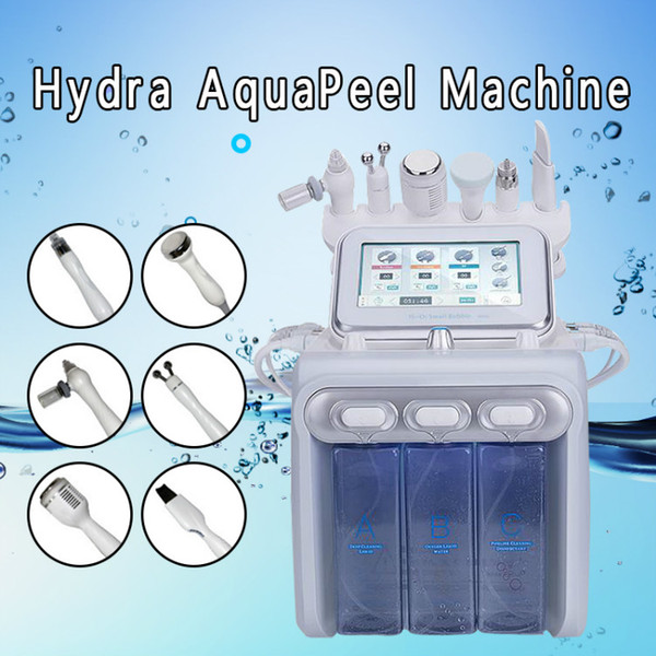 6in1 H2O2 Hydra Dermabrasion RF Bio lift Spa Facial Machine Hydro Microdermabrasion Facial Machine water aqua peel Cold Hammer Oxygen spray