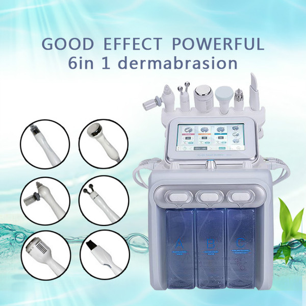 6in1 H2-O2 Hydra Dermabrasion Aqua Peel RF Bio-lifting Spa Facial Hydro Water Microdermabrasion Facial Machine Cold Hammer Oxygen Spray