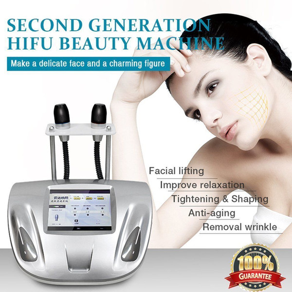 2018 Newest HIFU Face Lift Ultrasound Machine With 3.0mm 4.5mm 2 Cartridges Vmax Wrinkle Removal Anti Aging V-MAX HIFU Beauty Equipment