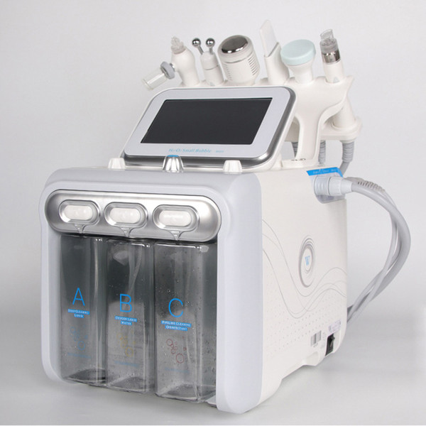 Professional 6 in 1 Facial Cleaning Hydrogen Oxygen Small Bubble Facial care Machine