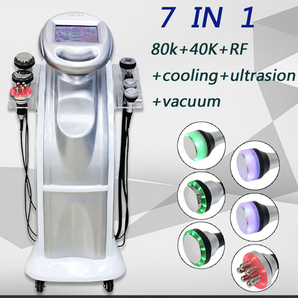 2019 Newest 7 in 1 hot sales 80K cavitation + 40K Vacuum Cavitation System ultrasound tripolar sixpolar body slimming machine CE